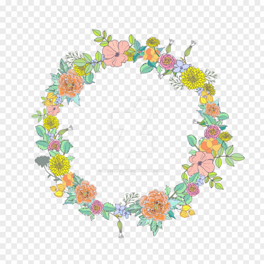 Coroa De Flores Floral Design Wreath Flower PNG