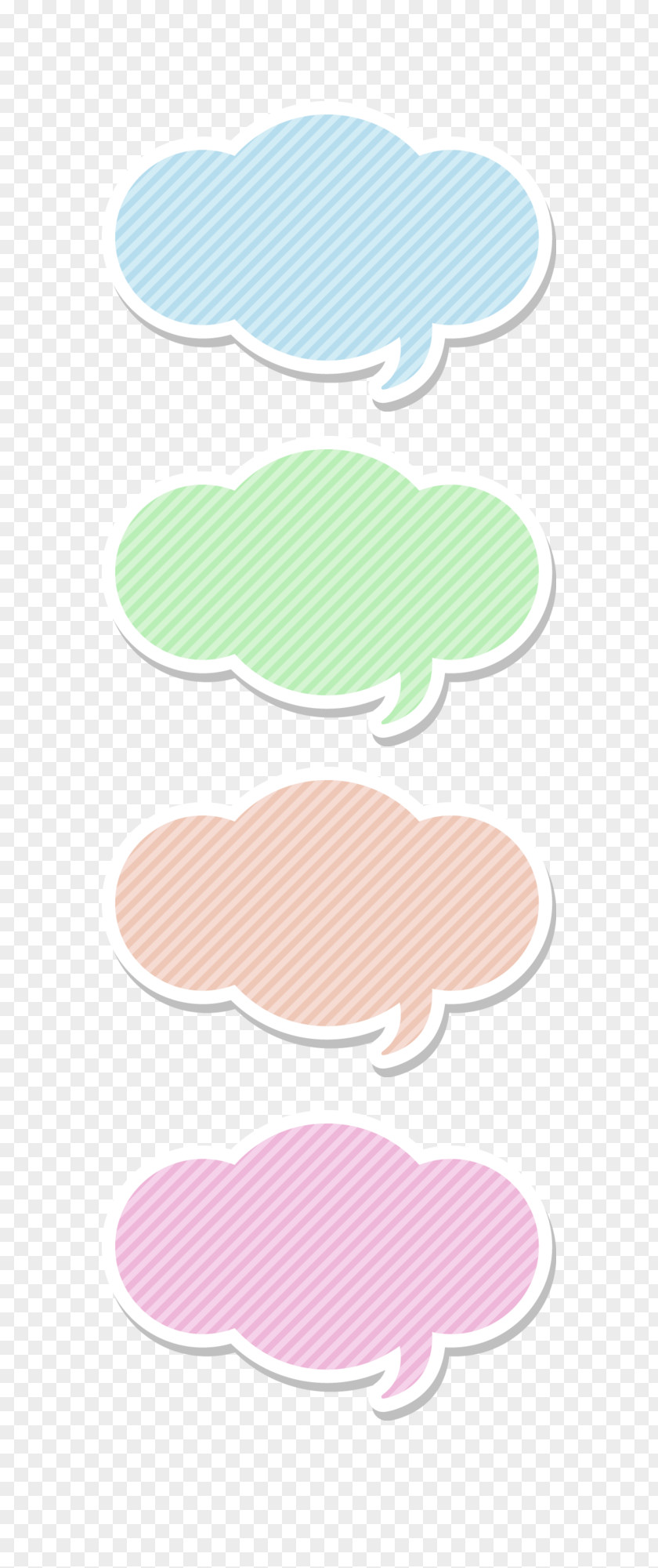 Dialog Clouds Box Download Icon PNG