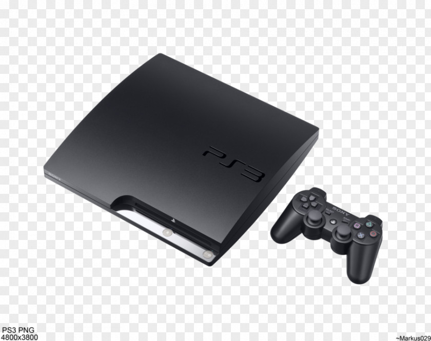 Playstation Transparent Image Black PlayStation 3 Video Game Console PNG