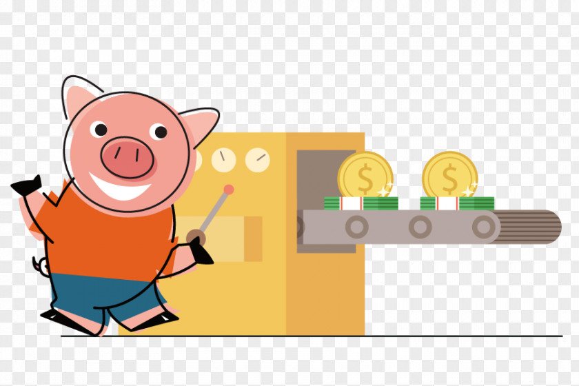 Suidae Poster Pig Cartoon PNG