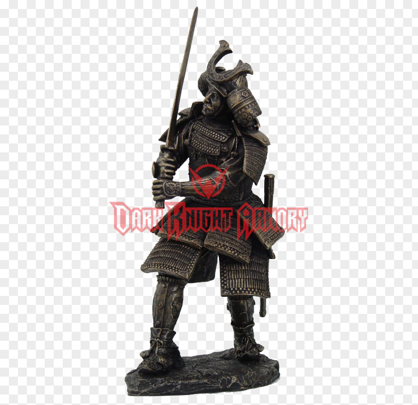 Samurai Figurine Statue Japan Warrior PNG