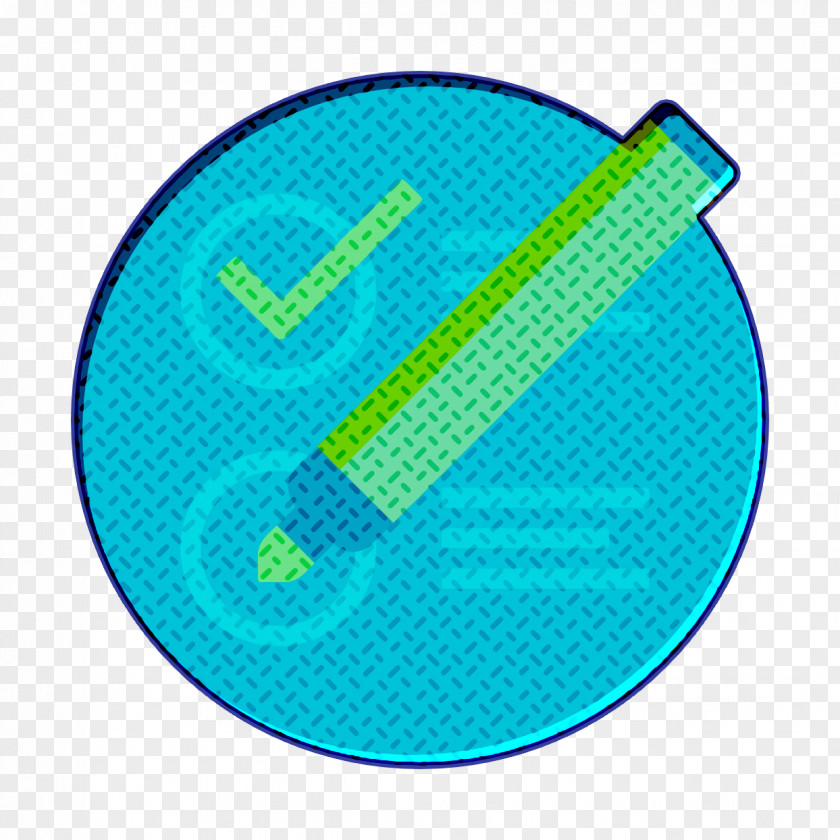 Blue Turquoise Test Icon Design Thinking PNG