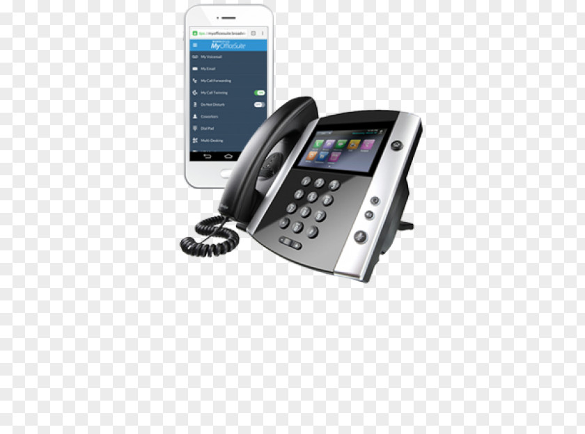 Broadview Security VoIP Phone Polycom VVX 600 Telephone Voice Over IP PNG