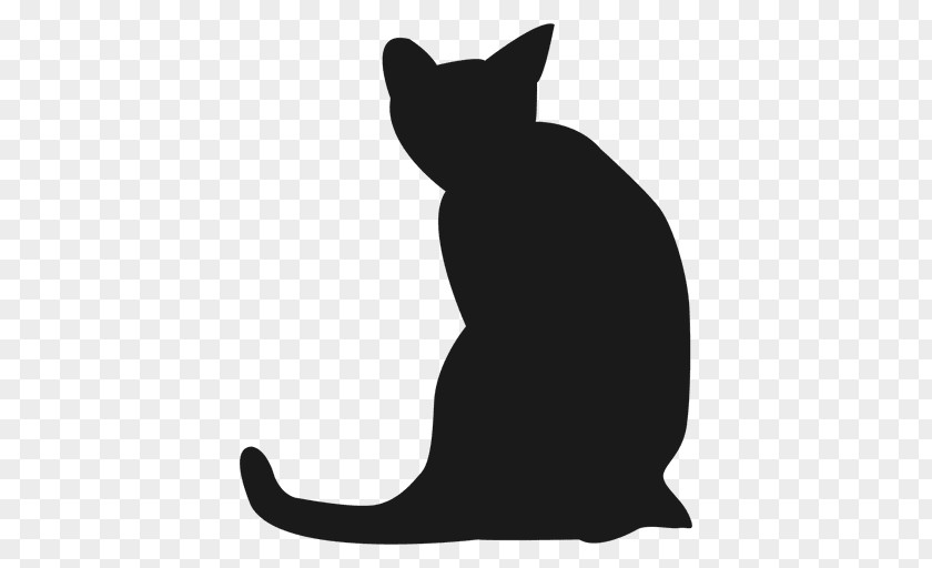 Cat Kitten Silhouette Clip Art PNG