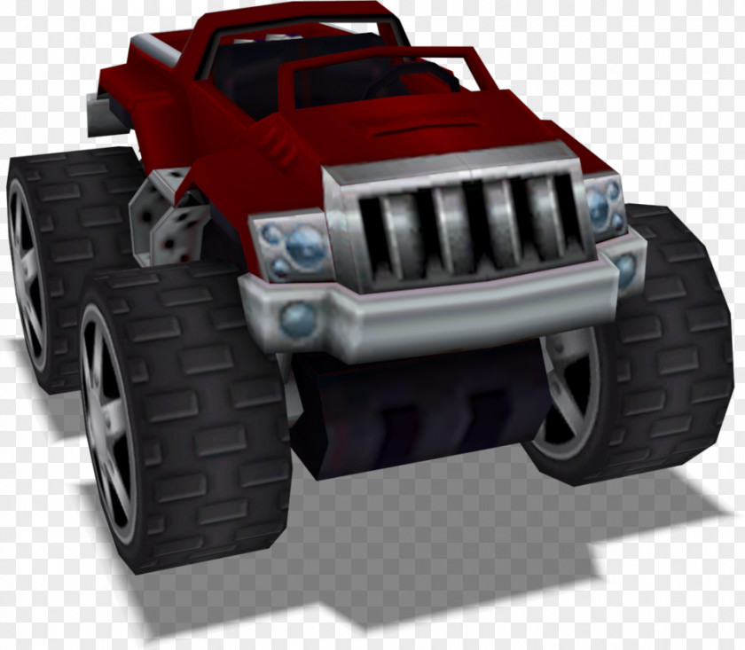 Crash Car Tire Tag Team Racing Monster Truck Jeep PNG