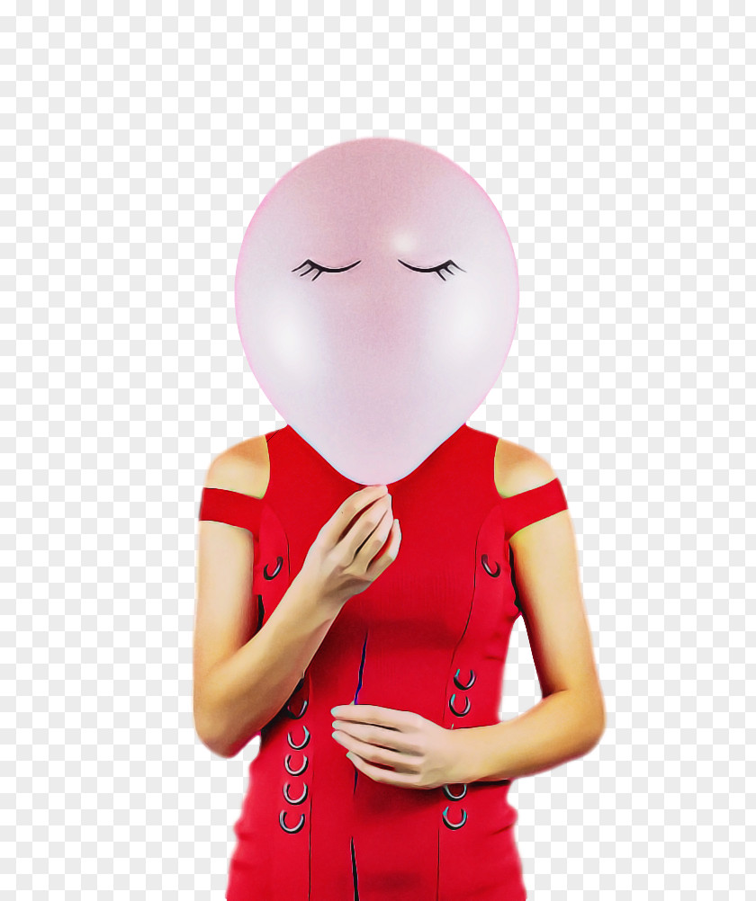 Red Facial Expression Pink Cartoon Smile PNG