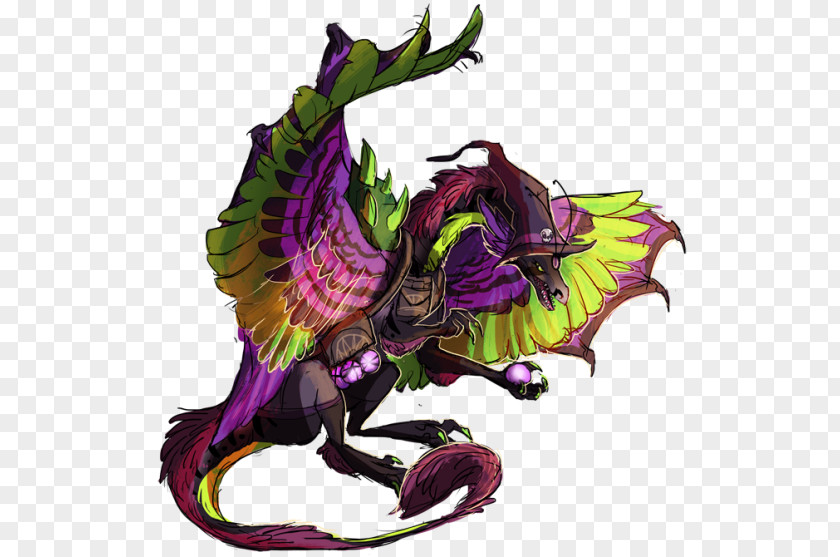 4d Dragon Treasure Illustration Graphics Purple PNG