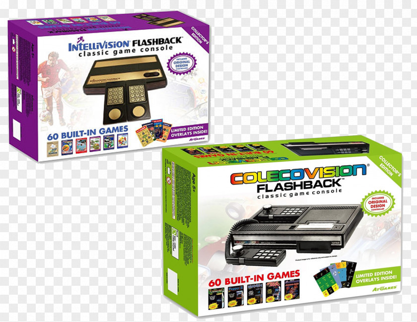 AtGames ColecoVision Flashback Intellivision Video Game Consoles PNG