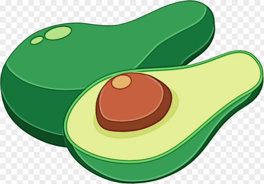 Avocado Symbol Green Shoe Design PNG