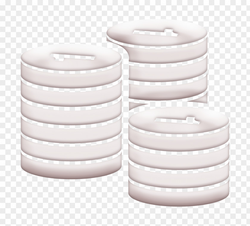 Finances And Trade Icon Commerce Money Stacks Of Coins PNG