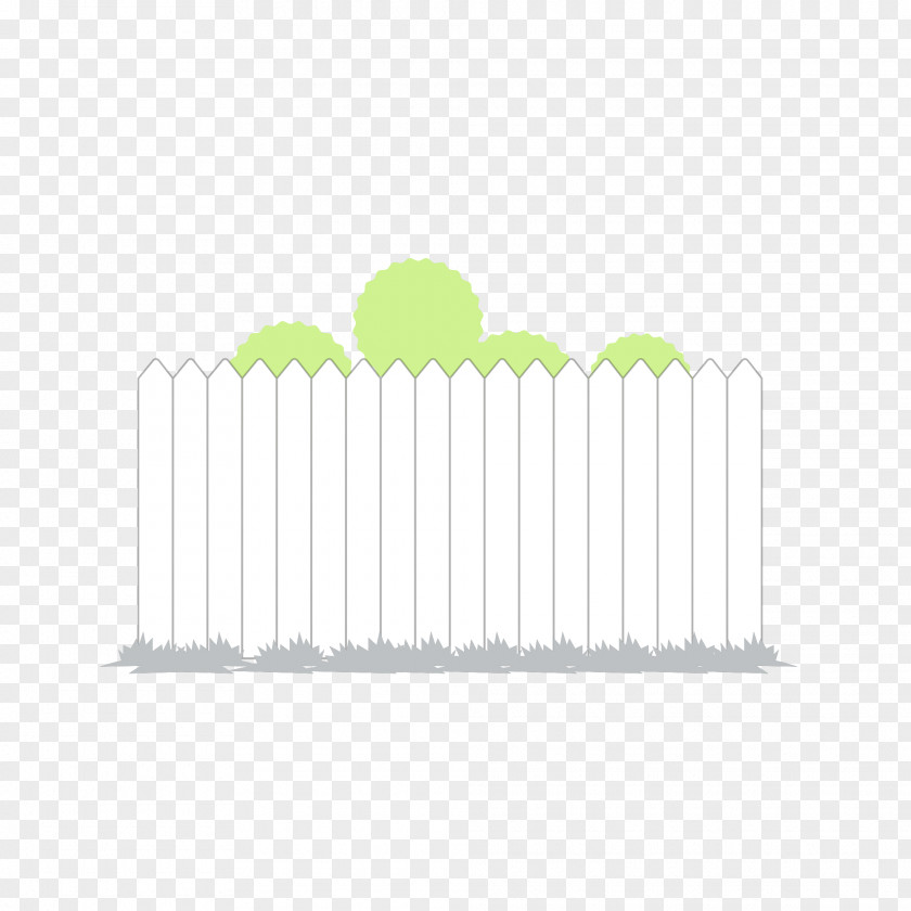 Green Fence Line Tree Font PNG