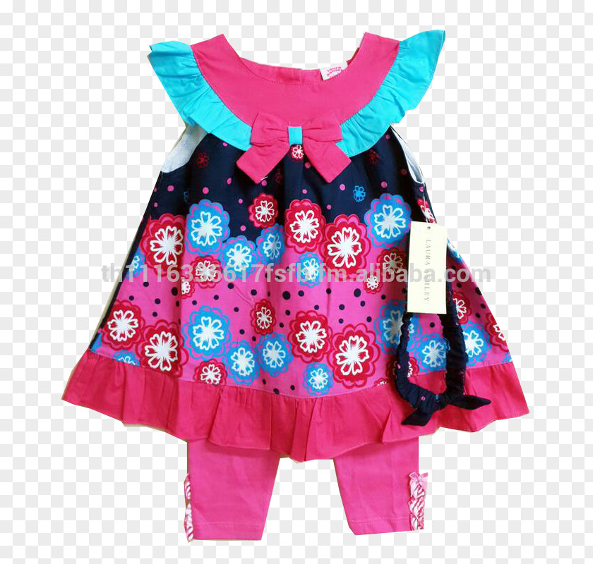 KIDS CLOTHES Clothing Dress Magenta Pink Turquoise PNG