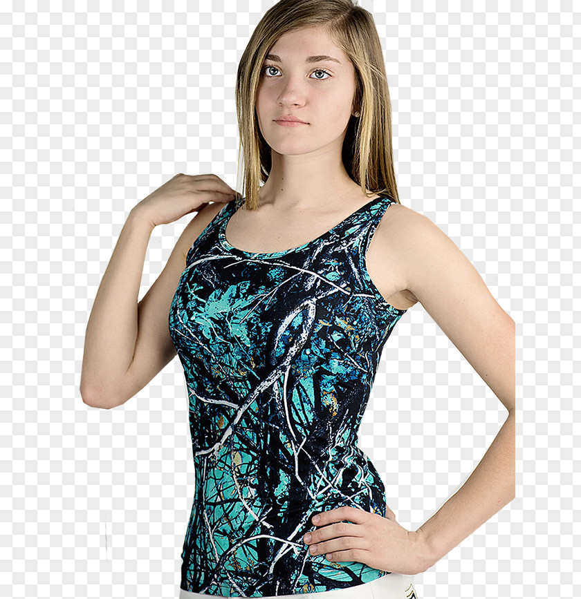 Tank Top Camouflage Sleeveless Shirt Clothing PNG