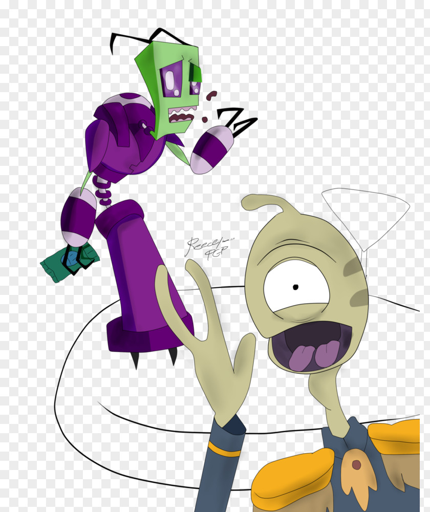 Almighty Tallest Purple Invader Zim Pleakley Illustration PNG