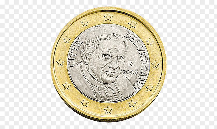 Euro Vatican City European Union Coins 1 Coin PNG