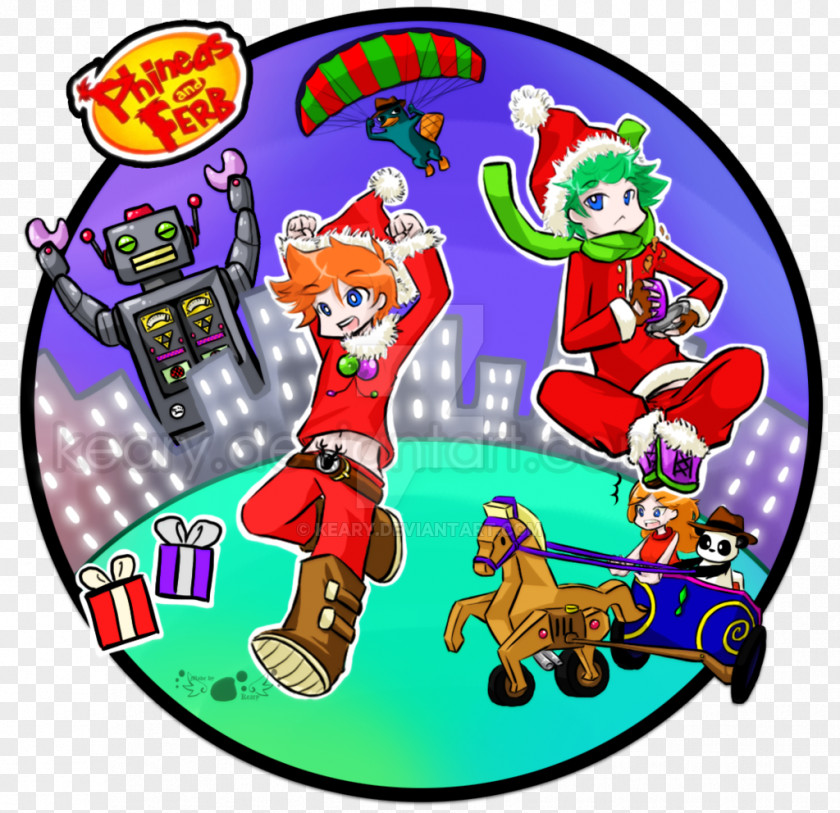 Ferb Tv Phineas Flynn Fletcher Perry The Platypus Dr. Heinz Doofenshmirtz And Christmas Vacation PNG