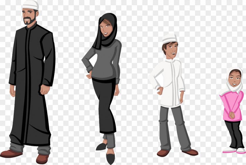 Foreign Friends From National Cheng Kung University Muslim Cartoon Islam Royalty-free PNG