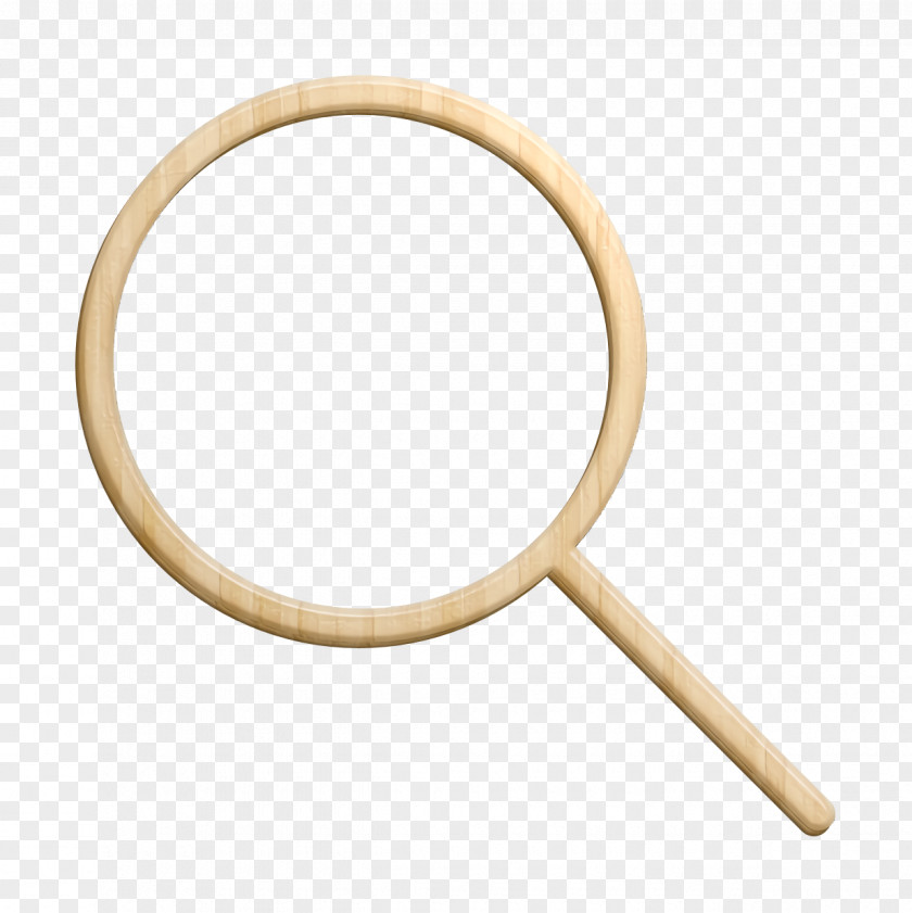 Rounded Magnifying Glass Icon Interface Search PNG
