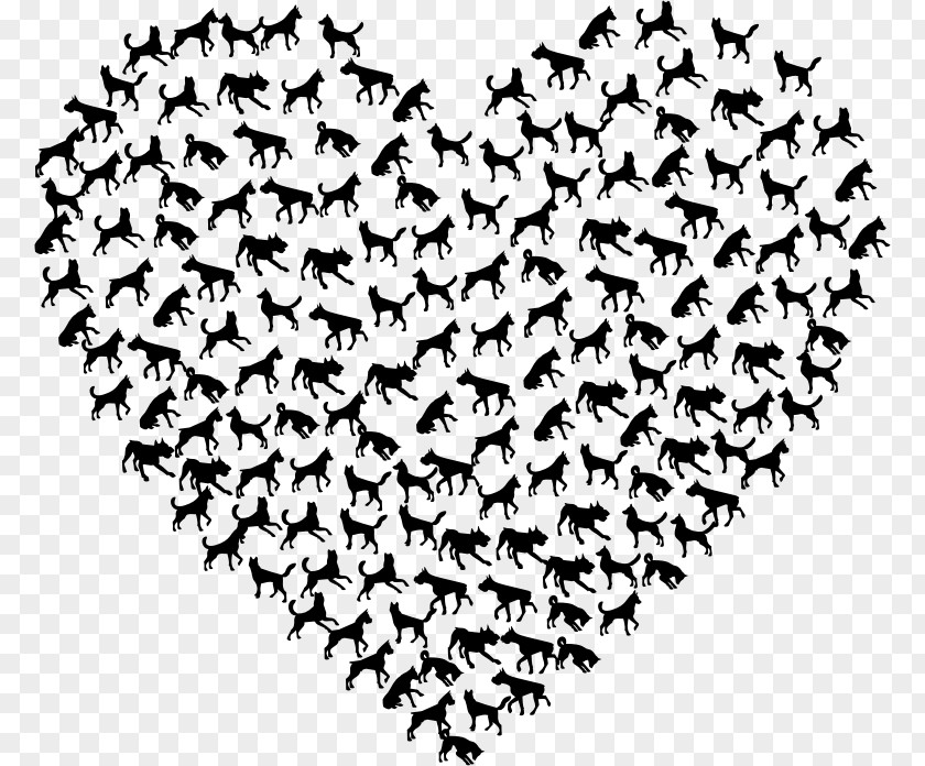 Cat Dog Heart Clip Art PNG