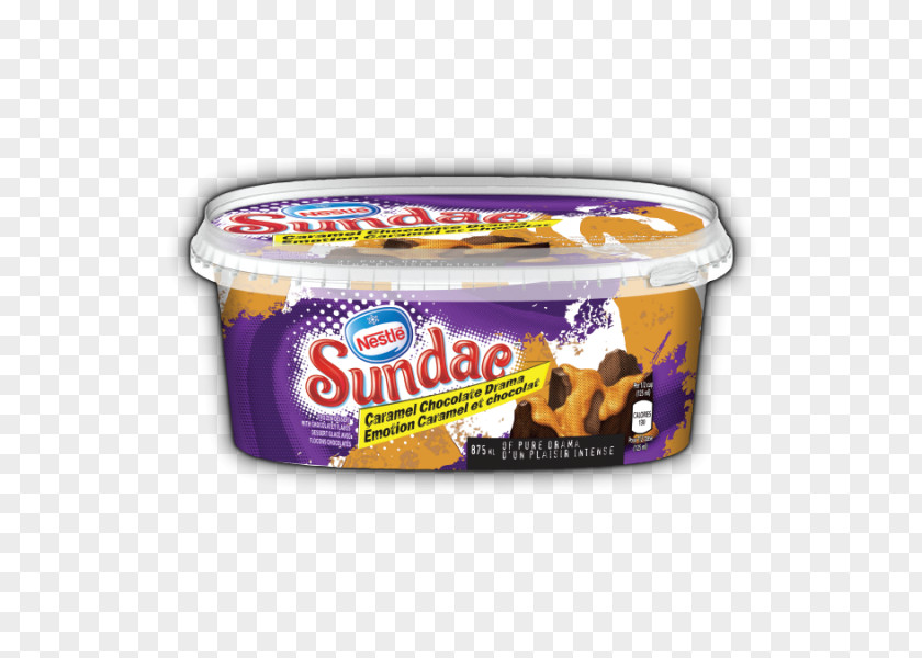 Ice Cream Sundae Food Product Dessert PNG