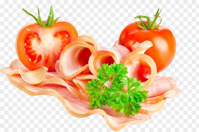 Tomatoes And Meat Bacon Schnitzel Tomato PNG