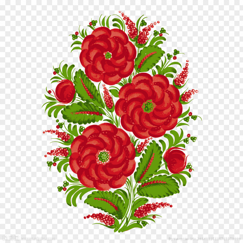 Bouquet Picture Petrykivka Painting Illustration PNG