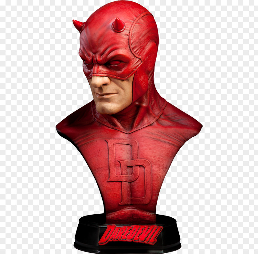 Daredevil Captain America Sideshow Collectibles Marvel Comics Bust PNG