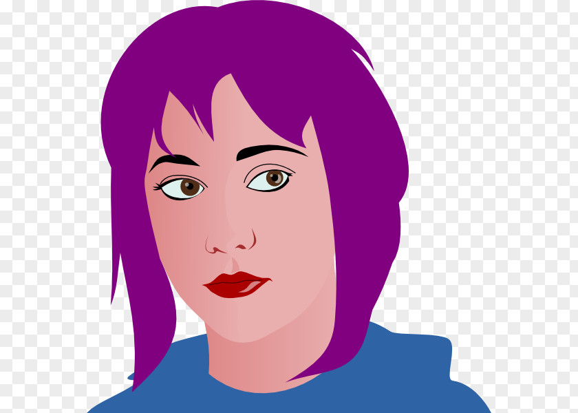 Purple Hair Violet Clip Art PNG