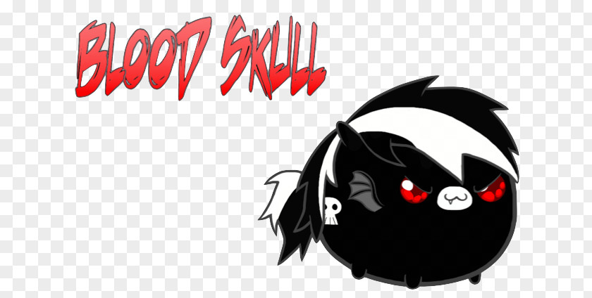 Skull Blood Logo Brand Font PNG