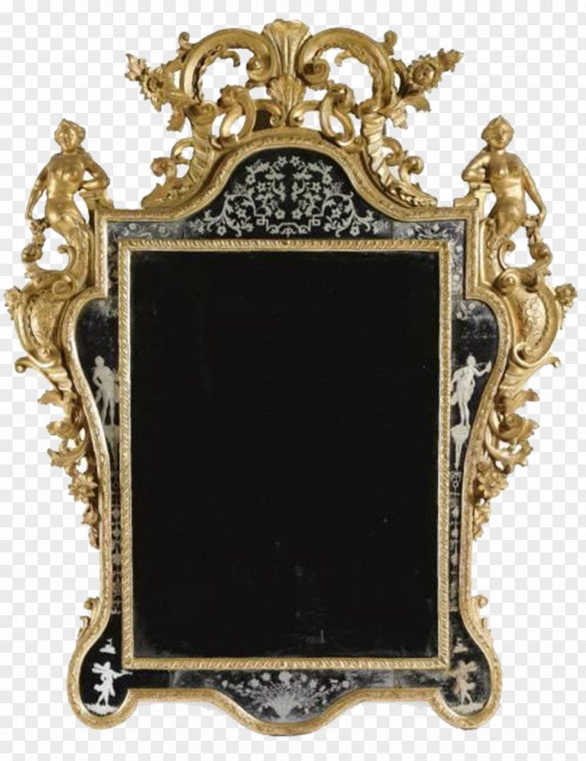 Black Frame Italy Picture Mirror PNG