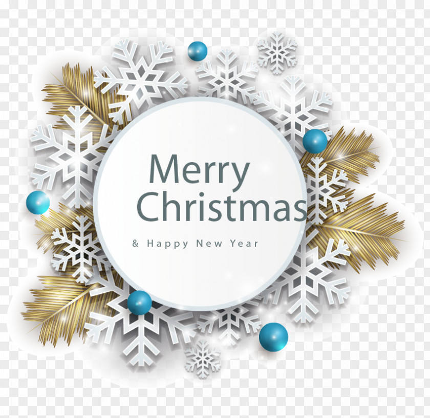 Christmas Elements Santa Claus And Holiday Season Greeting Card Snowflake PNG