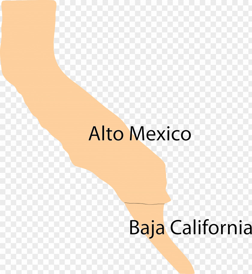 Funny Mexican Shit Alta California Baja Alta, Thumb Map PNG