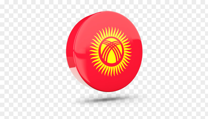 Circle Flag Of Kyrgyzstan Logo PNG