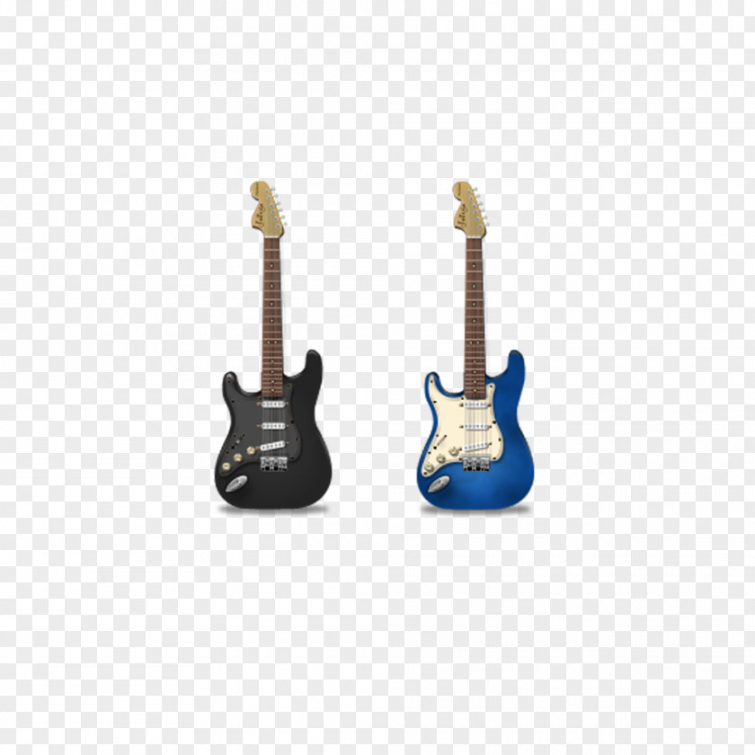 Guitar Creative Figure Fender Stratocaster The Black Strat Musical Instrument Icon PNG