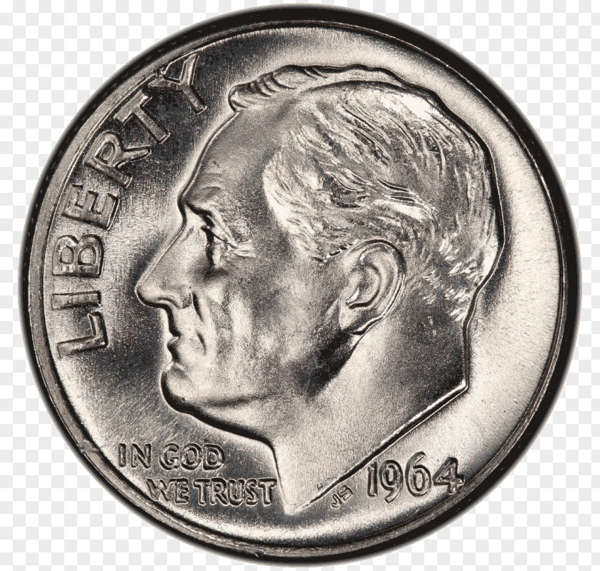 Coin Roosevelt Dime Philadelphia Mint Mercury Quarter PNG