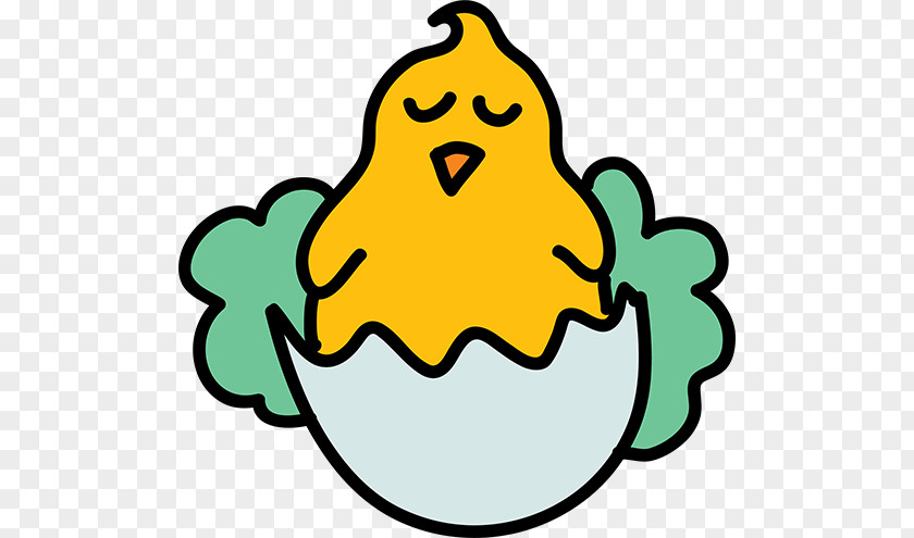 Stick Figure Chick Chicken Icon PNG