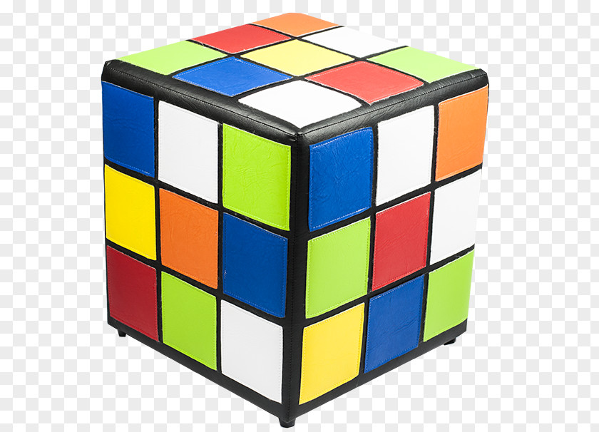 Cube Rubik's Square Tuffet Bean Bag Chair PNG