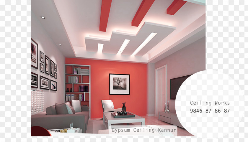 Design Dropped Ceiling Bedroom Living Room PNG