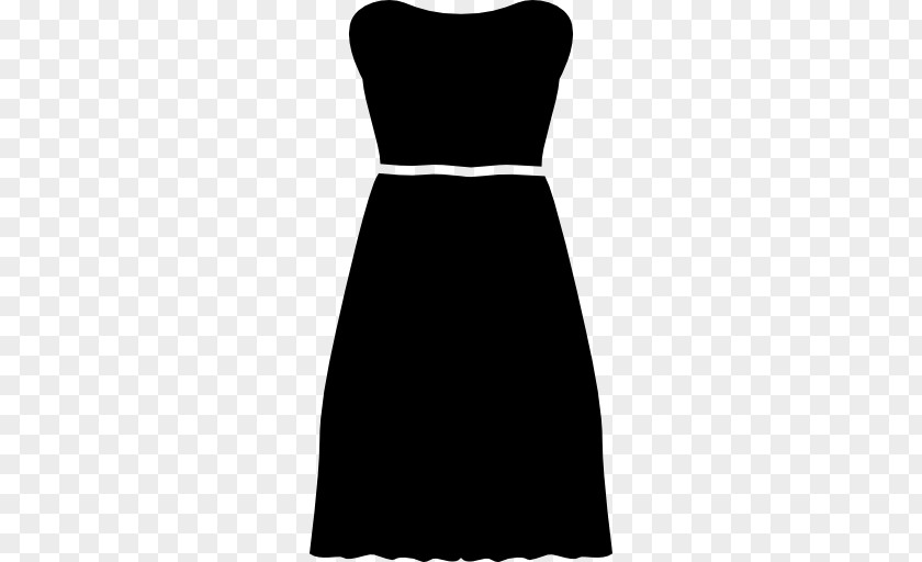 Sewing Needle Strapless Dress Little Black Clothing Fashion PNG