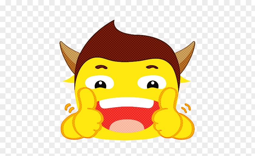 Animation Smile Cartoon Facial Expression Yellow Head Nose PNG