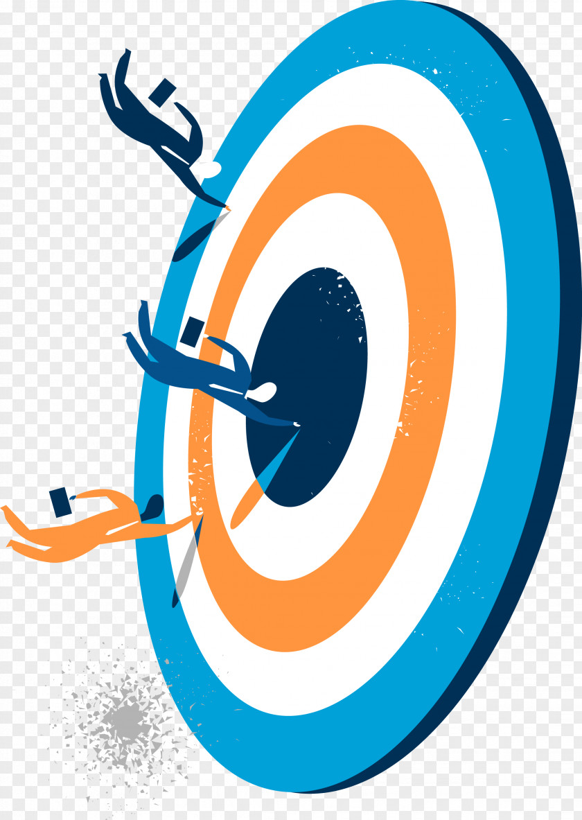 Vector Hand-painted Cartoon Target Drawing Clip Art PNG