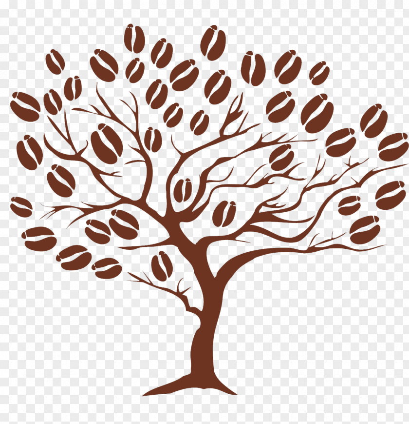 Cartoon Coffee Tree Material PNG coffee tree material clipart PNG