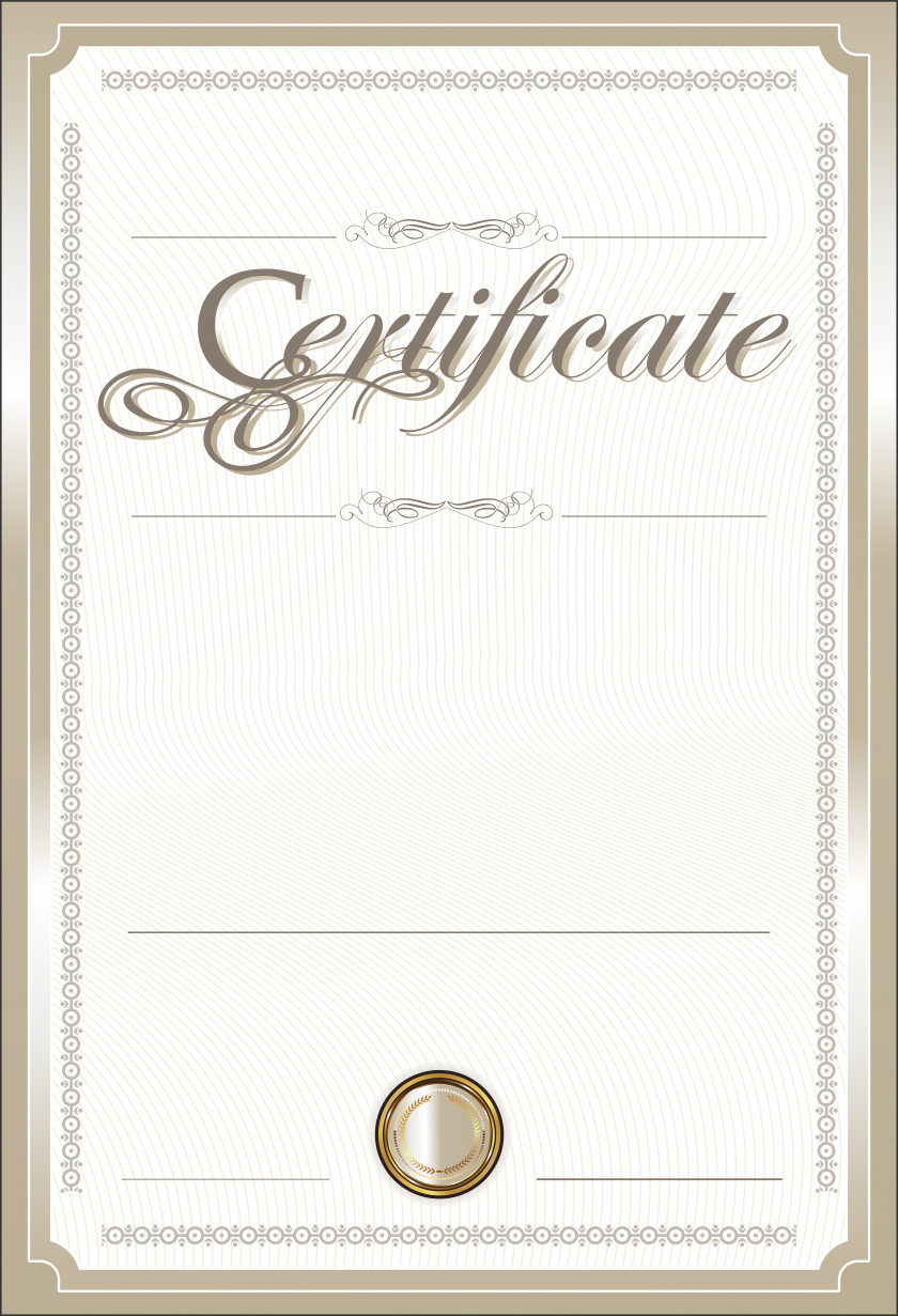 Certificate Clip Art Image Template PNG