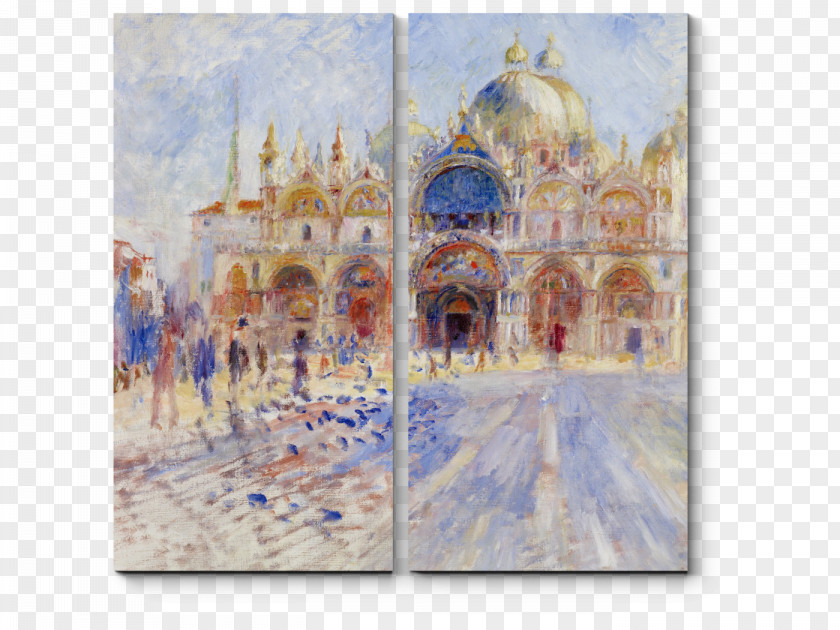 Painting Saint Mark's Basilica The Piazza San Marco Museo Correr Minneapolis Institute Of Art PNG