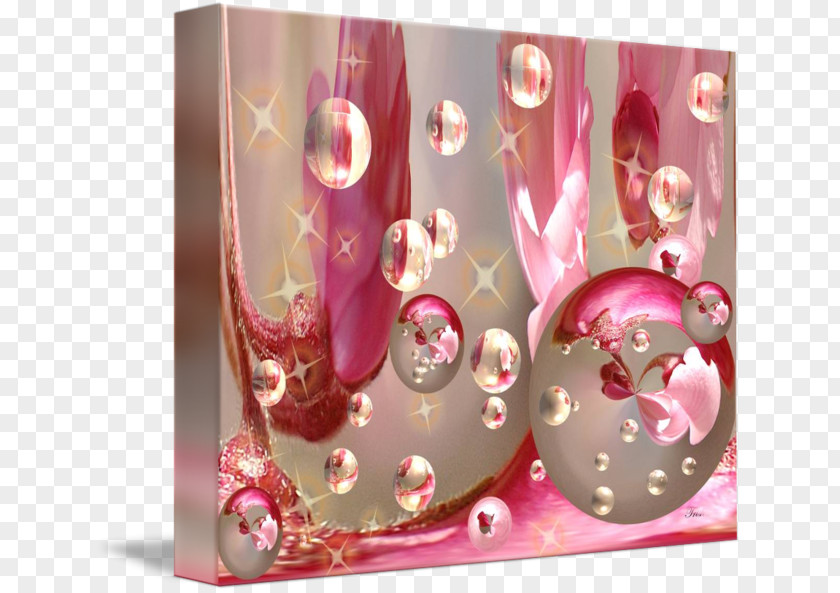 Pink Bubbles Soap Bubble Drop Fractal Sphere PNG