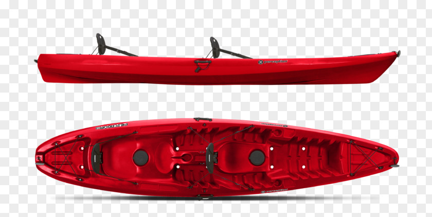 Red Bass Boat On Water Sit-on-top Kayak Fishing Perception Pescador 13.0 T PNG