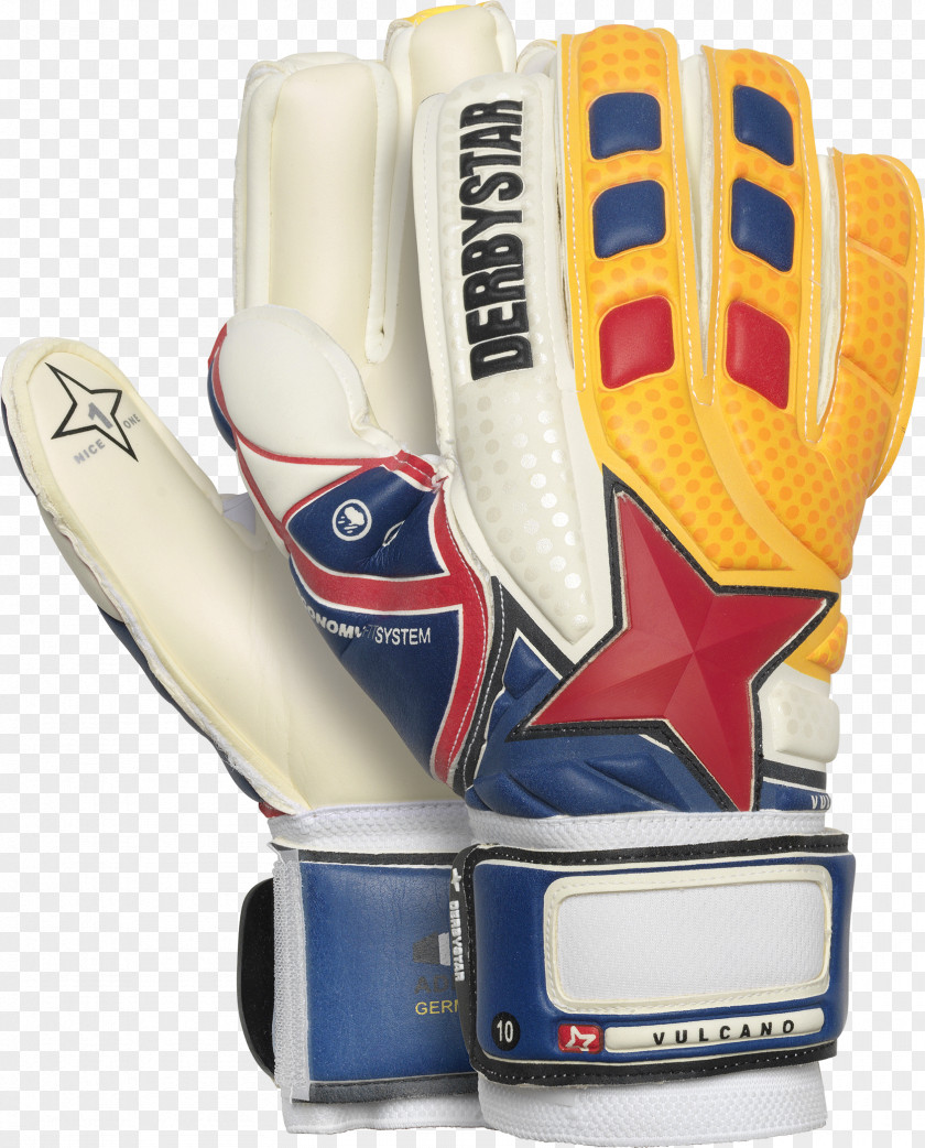 Football Lacrosse Glove Guante De Guardameta Derbystar Blue PNG