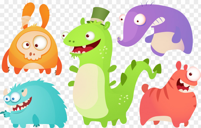 Monster Cartoon Animals Vector Material James P. Sullivan Illustration PNG