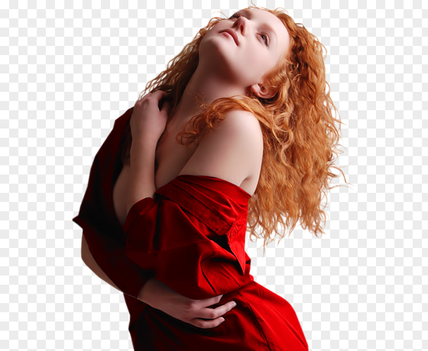Painting Female Woman Red Black And White PNG