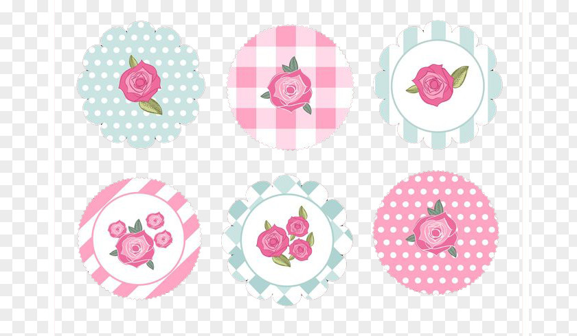 Plaid Rose Shabby Chic Beach Pink PNG
